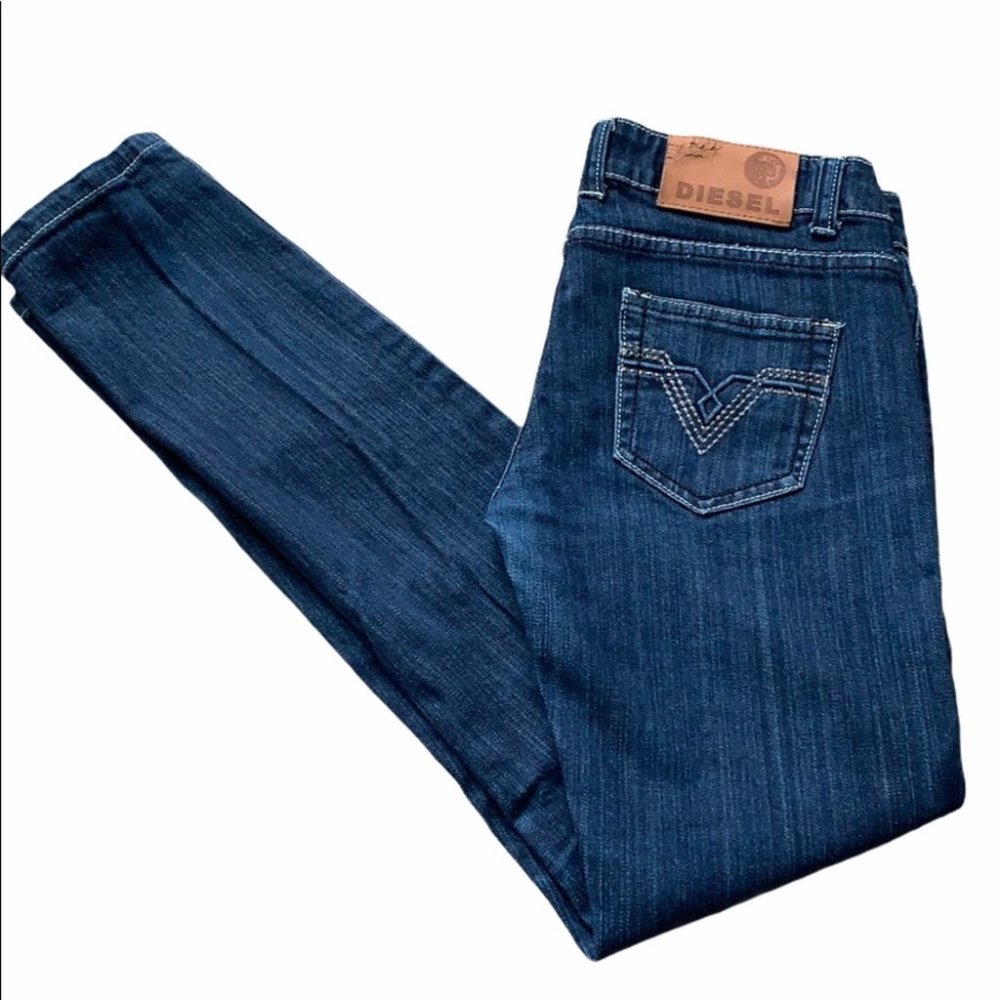 Diesel Dark Wash Low Rise Skinny Jeans Siz…